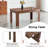 Extendable Rectangular Dining Table with 2 Drop Leaves – Walnut Finish