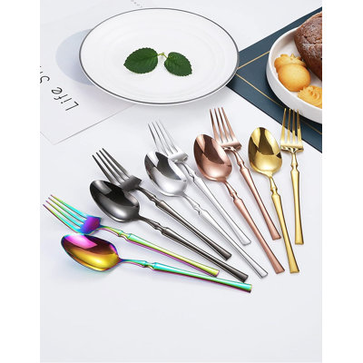 Winston Porter Kardo Stainless Steel Flatware Set