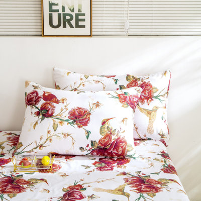 Microfiber Percale Floral - Set of 2