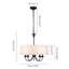 Lustre tambour unique à 5 lumières-964173085