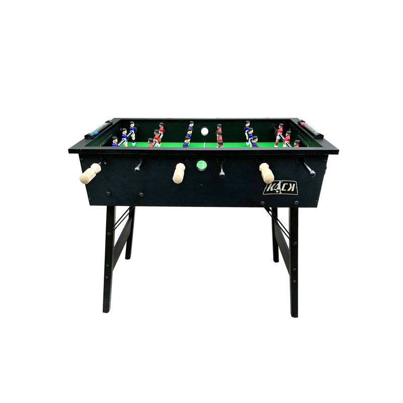 Table de soccer en bois massif KICK Rattler, Noir / brun