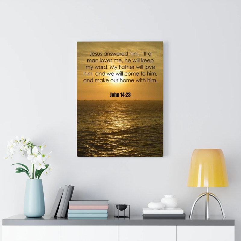 Keep My Word John 14:23 - Wrapped Canvas Print