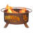 Collegiate Series 16" H x 30" W Steel Outdoor Fire Pit with Lid-13242253