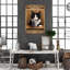 «Tuxedo Cat Drink Coffee and Know Things», art textuel sur toile tendue-1825983829