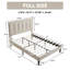 Structure de lit luxueuse avec tête de lit rembourrée-177938550-177938546