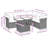 Vidaxl Garden Sofa Set Black