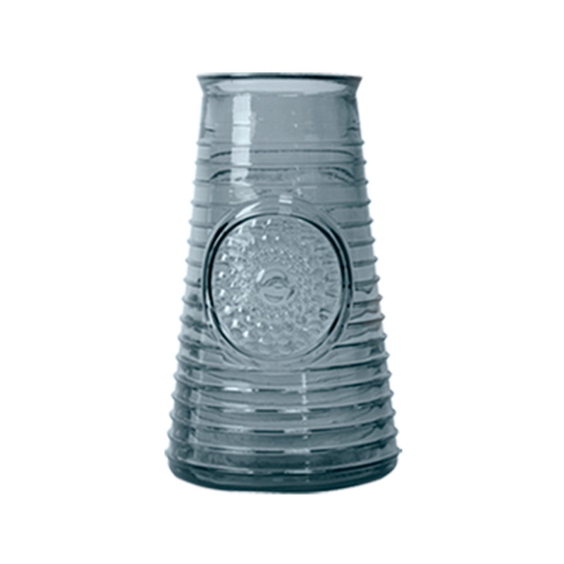 Merrick Glass Table Vase, Grey