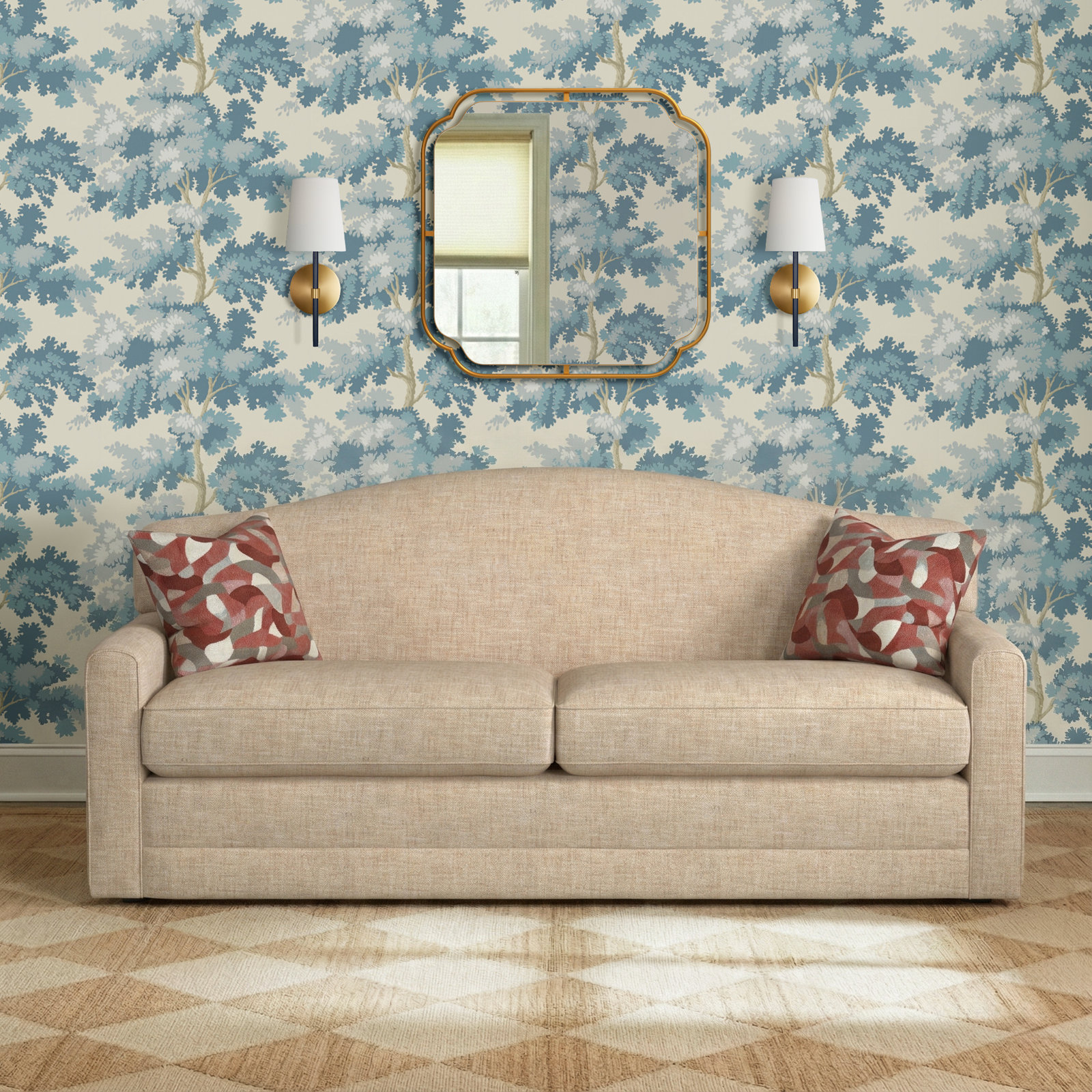 Tillie-2 Seat Sofa, Tan