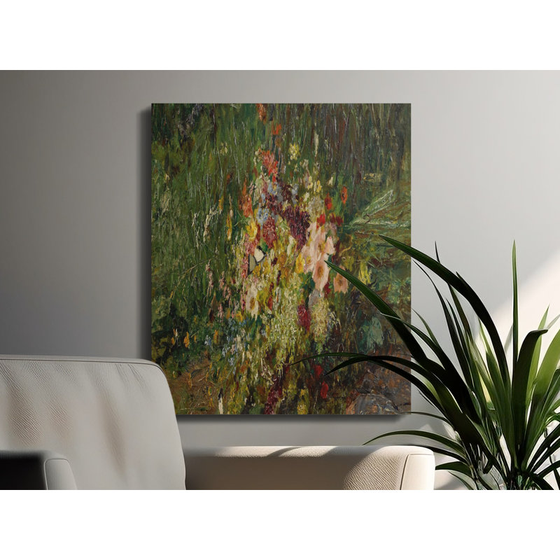 Floral Garden Canvas Wall Art, Painting, Gallery Wrapped Canvas, Ready to Hang, Archival Quality, Modern Decor, Statement