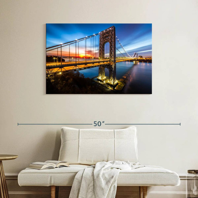 Lilie The George Washington Bridge, 26" H x 39" W