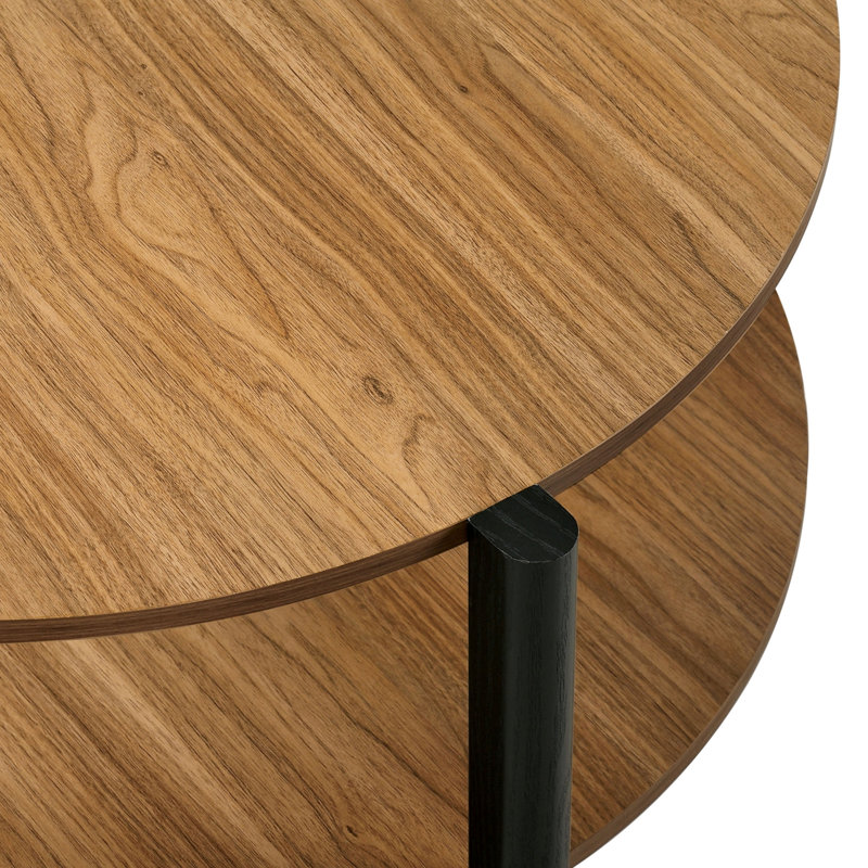 Table basse à finition ouverte noyer 1pc