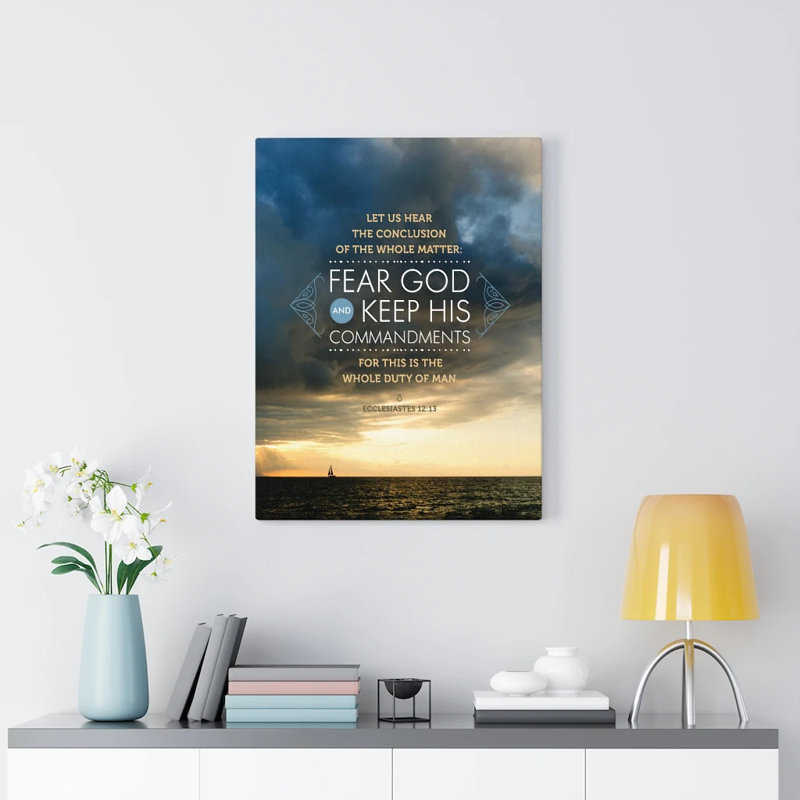 Fear God and Keep His Commandments Ecclesiaste, H 14 po x l 11 po x P 1,25 po