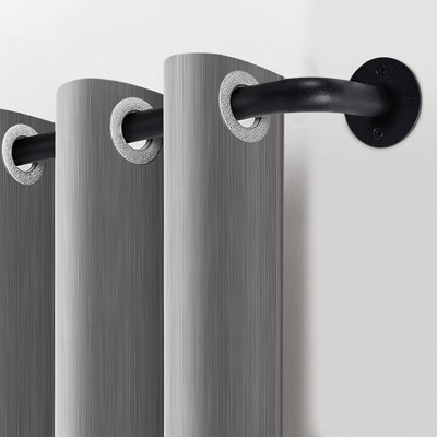 Coppell Extendable Metal Single Curtain Pole Room Darkening Curtain Rod