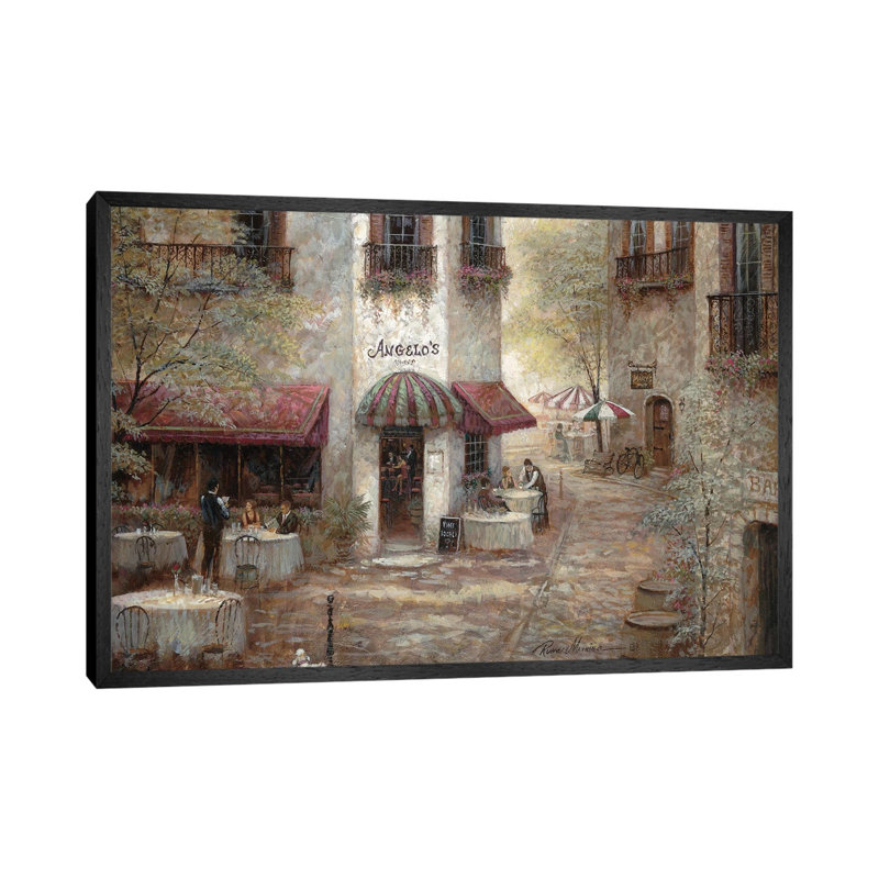 Angelo's by Ruane Manning - Gallery-Wrapped Canvas Giclée on Canvas, Black Framed, 101.6 cm H x 66.04 cm W