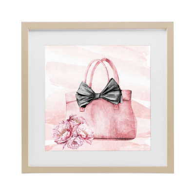 «Blush Glam Time Bag», reproduction imprimée sous verre, conception de Kim Allen
