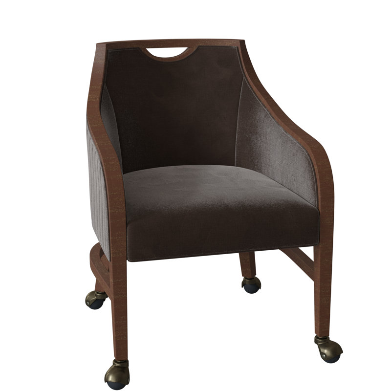 Anthony 24" W Armchair, Walnut, 9508 Sand Olefin