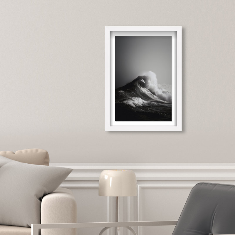 Tectonic Flow I Print by Oliver Gal, 16.5"H x 11.5"W, White Shadowbox
