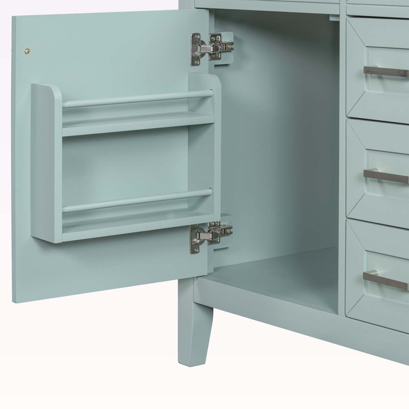 30" Bathroom Vanity with Sink Combo, Green