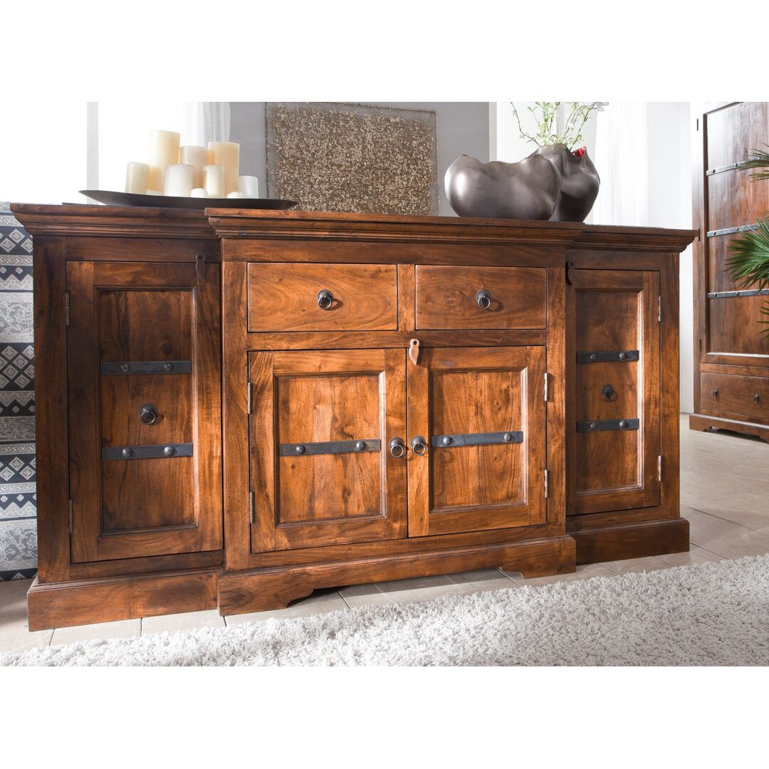 Sideboard Sollis aus Massivholz 83 cm