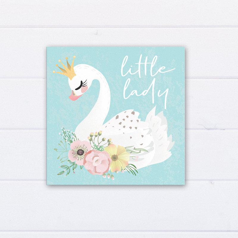 « little lady swan », art sur toile