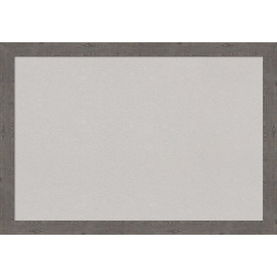Panneau de liège gris, cadre rustique étroit - babillard, tableau d'organisation, tableau d'affichage