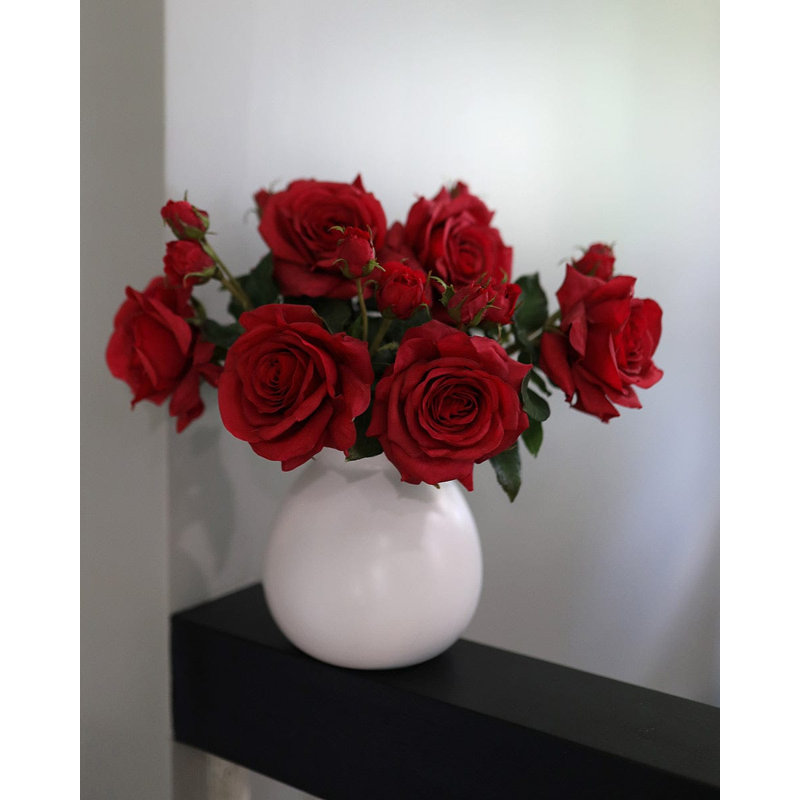 Real Touch Prestige Soft Yellow Rose 22", Yellow