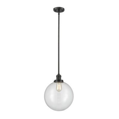 Luminaire suspendu sphère simple à 1 lumière Clermont
