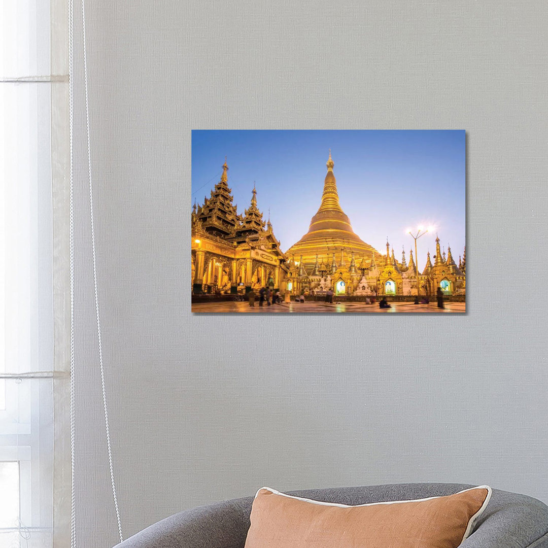 Golden Shwedagon Pagoda, Burma by Matteo Colombo - Wrapped Canvas Print