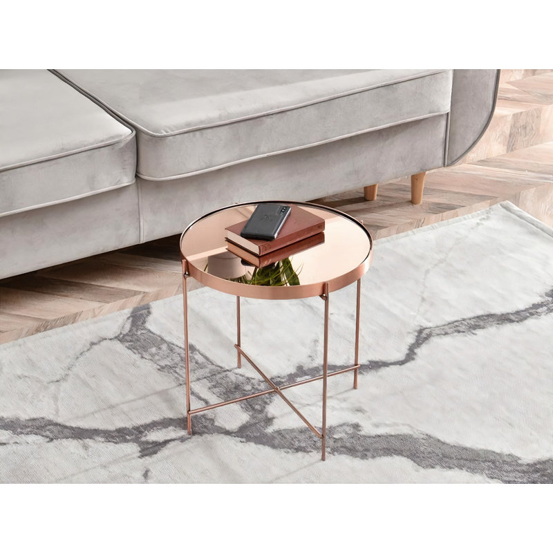 Appling Four Leg Coffee Table, 43" H x 44" W x 44"D, Copper/Copper
