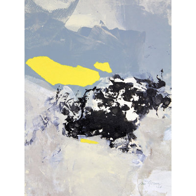 Gray And Yellow 1 by Simona Gocan