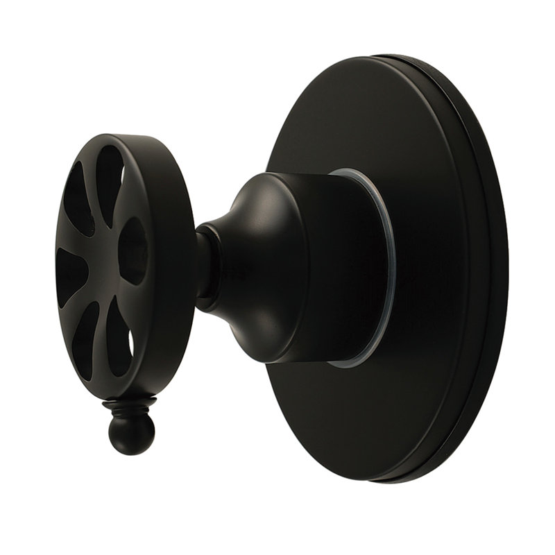 Kingston Brass Belknap Single-Handle Wall Mount Six-Way Diverter Valve with Trim Kit, Matte Black