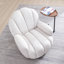 Fauteuil pivotant capitonné Broderic Petal-1875941638