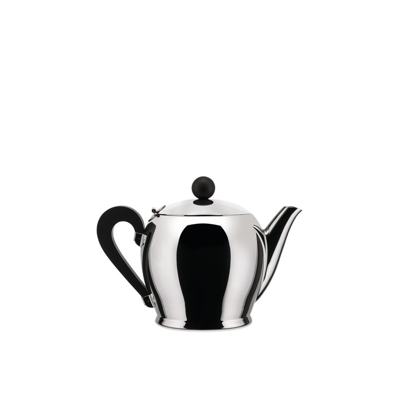 Alessi Bombé 1.29oz. Stainless Steel No Pattern Teapot, Stainless Steel
