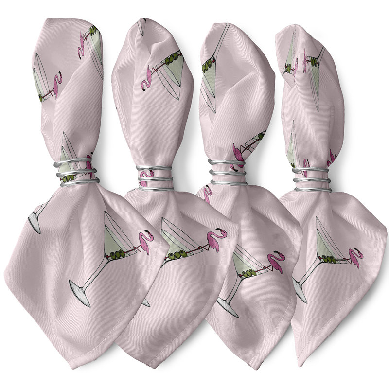 Connellsville Polyester Square Napkin, Pink