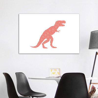 Geometric Dino T-Rex - impression d'art graphique
