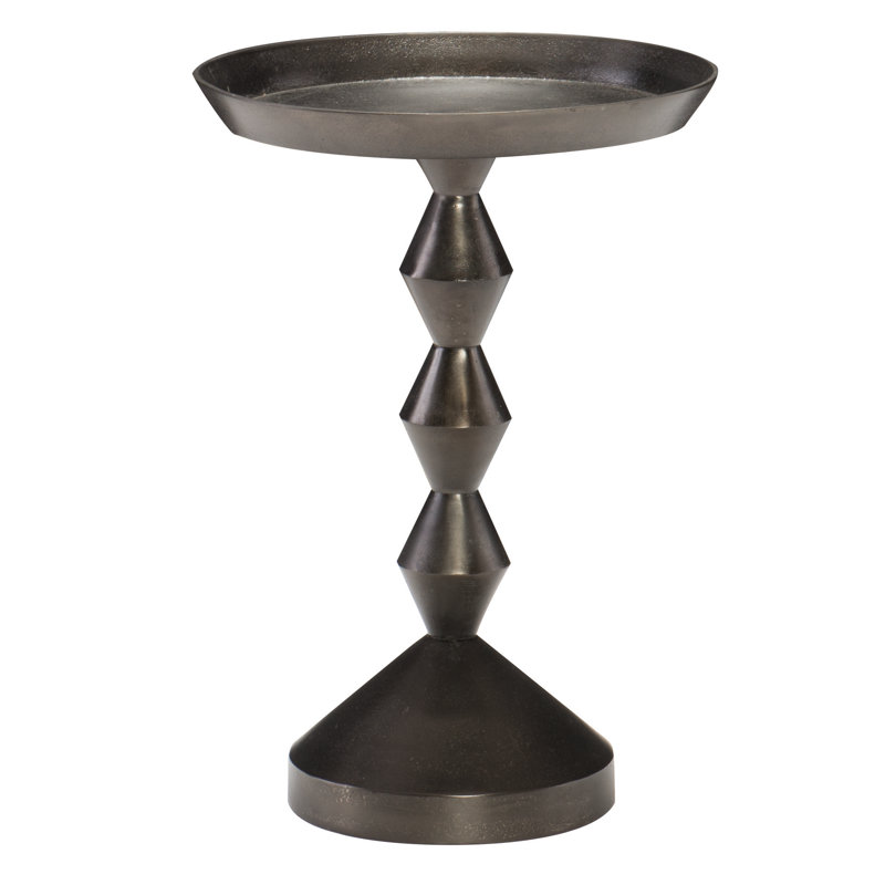 Mirabelle Tray Top Pedestal End Table
