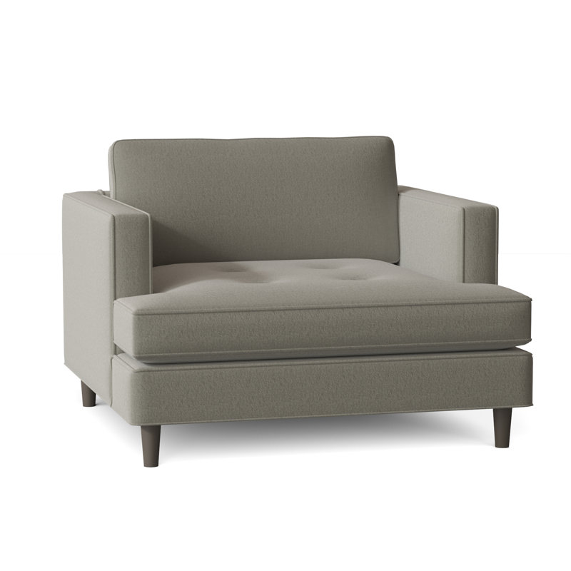 Upholstered Armchair, Bella Grey Performance Velvet