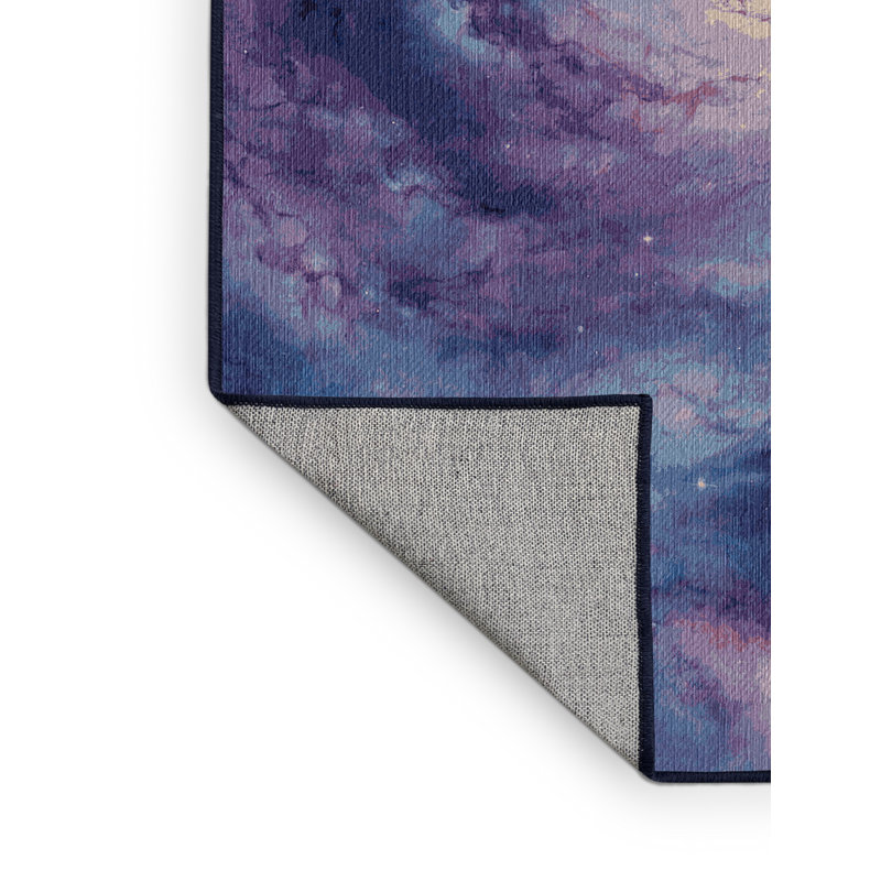 Tapis mauve lavable à la machine, Rectangle 2 pi x 3 pi