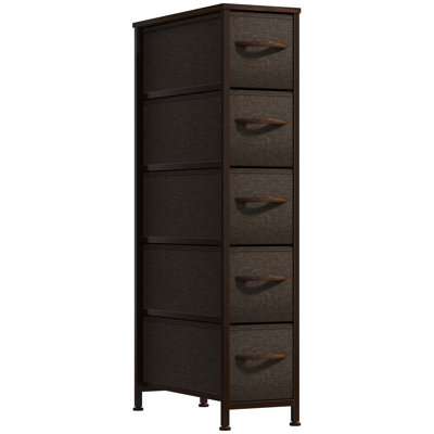 Commode étroite à 5 tiroirs Sorbus