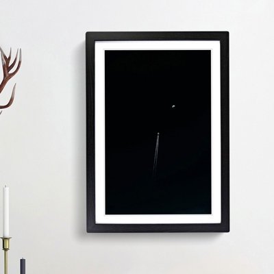 Airplane To The Moon - Single Picture Frame Painting