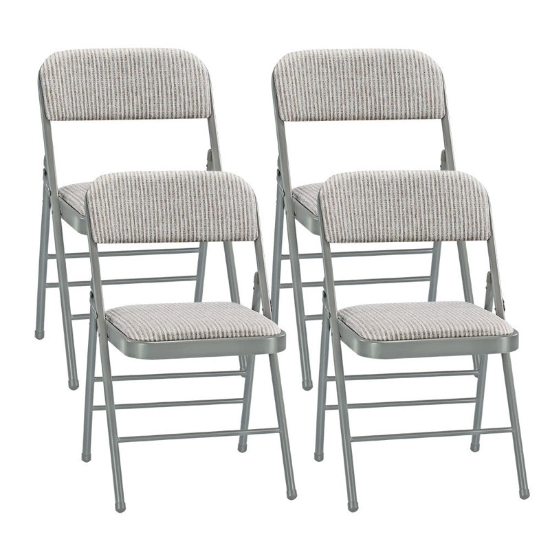 Padded Folding Chair, White