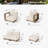 Wicker Patio Furniture Set U-Shaped With Two Ottomans Modular Outdoor Sectional Sofa, Thick Cushions & Stylish Armrests for Garden, Poolside & Backyard, Beige
