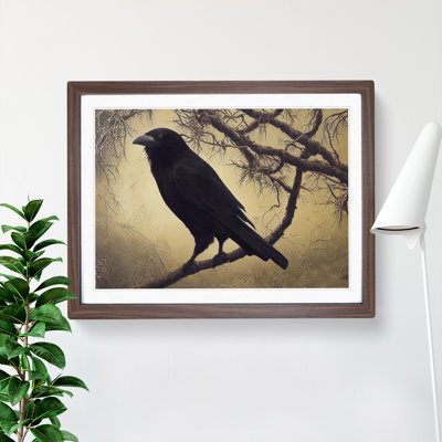 Splendorous Crow Bird - Framed Print