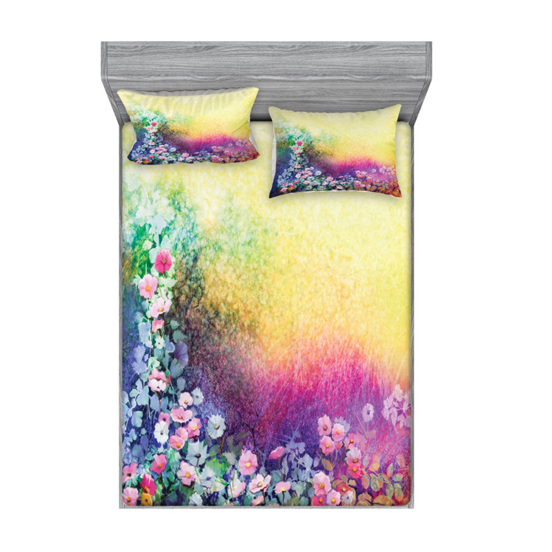 Microfiber Sheet Set, Full Sheet Set with Fitted Sheet