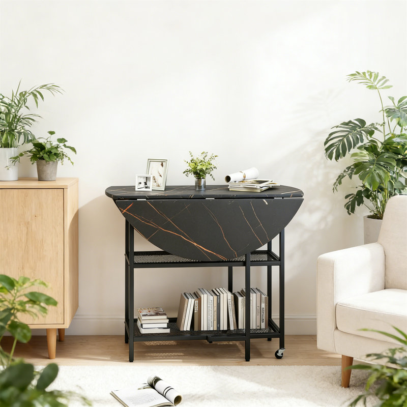 Round Metal Base Dining Table