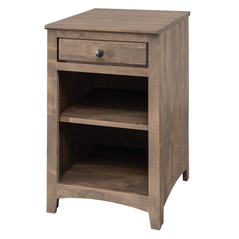 Rangement de bureau en bois massif Malani, Bois flotté