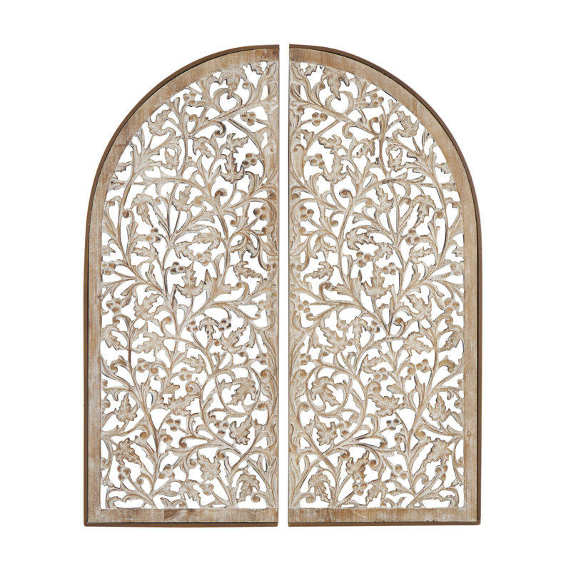 " Arched Floral " 2 - Pieces