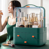 Stackable Makeup Organizer with Drawers Ebern Designs