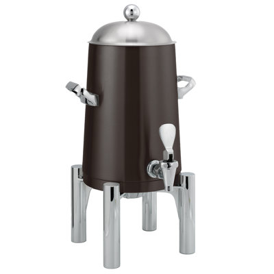 Flame Free Stainless Steel Vacuum Insulated Coffee Urn, Round Base, 1.5 Gallon