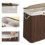 Bamboo Laundry Hamper with Handles-1144421145